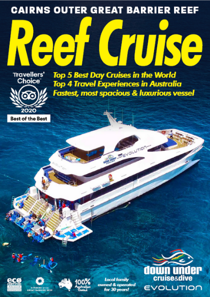Download the latest brochure about Down Under Cruise and Dive Great Barrier Reef Tour from Cairns